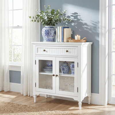 Armoire d'appoint avec porte en verre 32 po Pearce