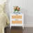 Irma 2 - Drawer Rattan Nightstand End table in White