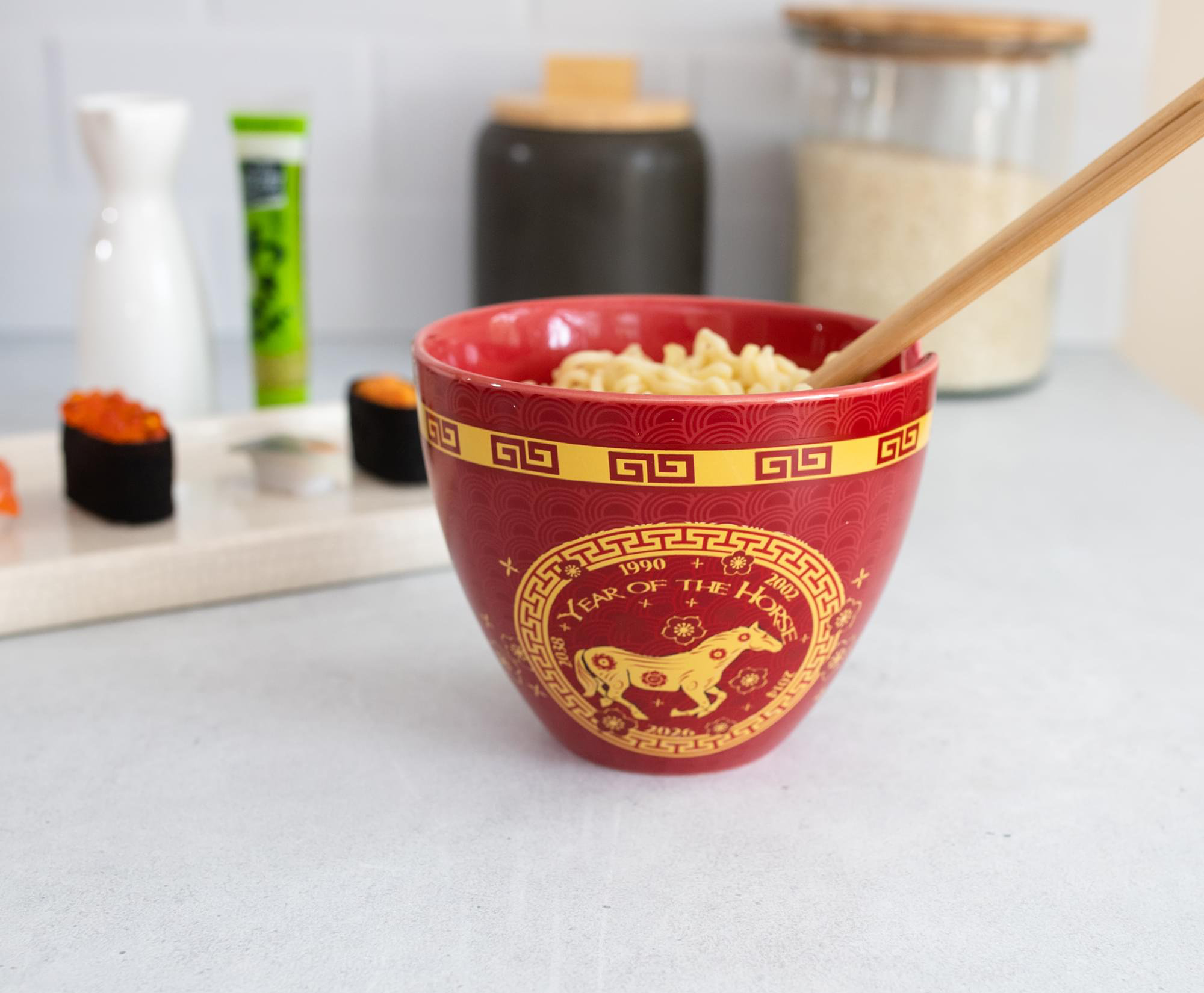 Trinx Year Of The Horse Chinese Zodiac 16-ounce Ramen Bowl And