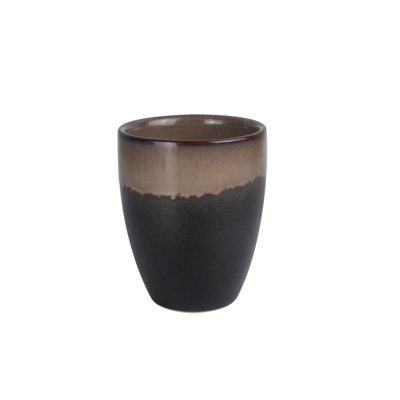 CAC China Venus Cup Midnight Black/Desert Beige 8oz 3"