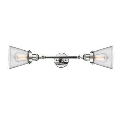 Éclairage de meuble-lavabo inclinable 2 lumières Cone