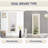 Crystal Tufted Full Body Mirror, Large Floor Mirror, Full length Mirror, Standing Mirror, Big mirror-1041664396