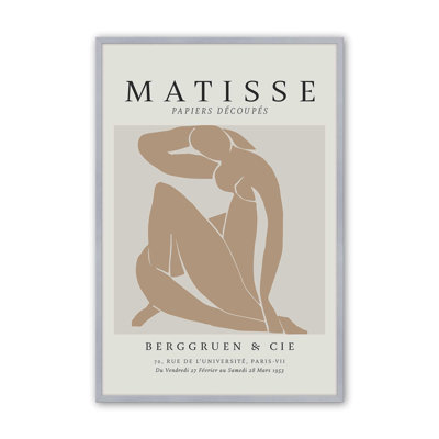 Matisse's Nude II en brun clair roulé