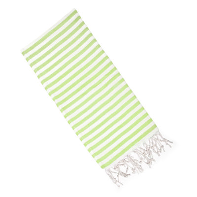 Serviette à main en coton rayé