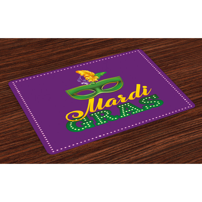 Colstrip Mardi Gras Feathers Placemat