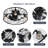 Korth 20.07" W Crystal Caged Metal Ceiling Fan
