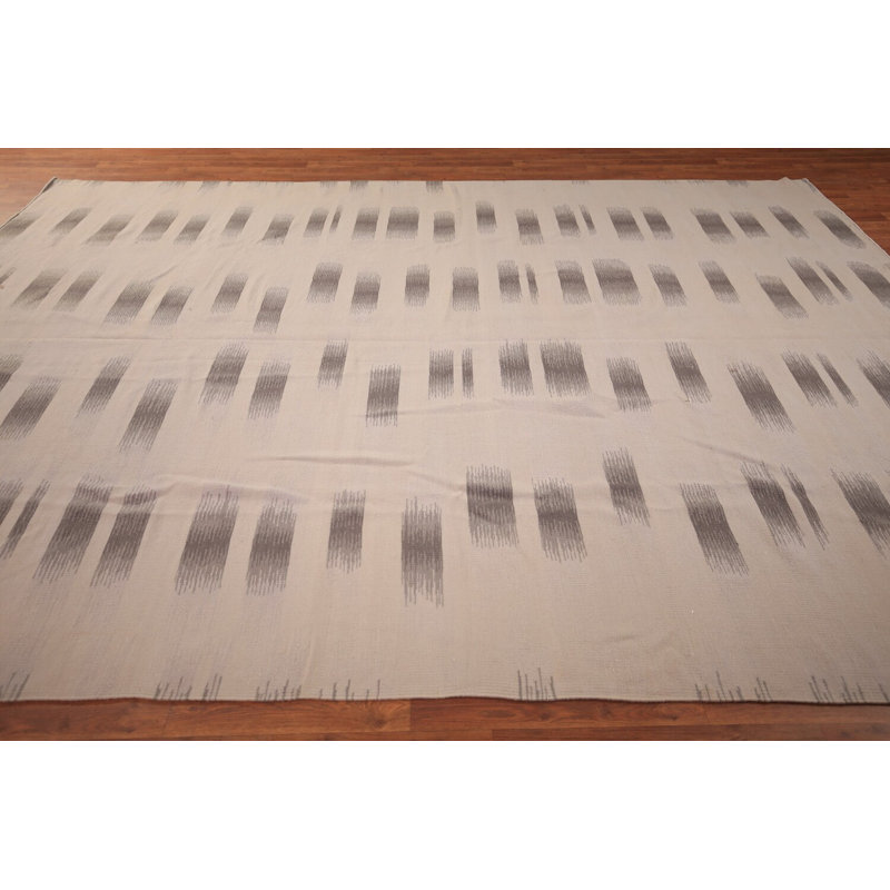 Tapis oriental tissé à plat Kilim Durrie 9 x 12