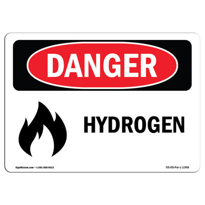 Hydrogen Aluminum Sign 12 x 18
