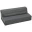 Chaise de sol pliable avec dossier, gris foncé-1050031761