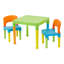 Youngs Kids 3 Piece Square Interactive Table and Chair Set-66657037