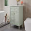 Meuble-lavabo 30 po avec lavabo, meuble-lavabo avec un tiroir rabattable et deux tiroirs, tablette réglable, bois massif et panneau de fibres à densité moyenne, vert-248805048-248805052