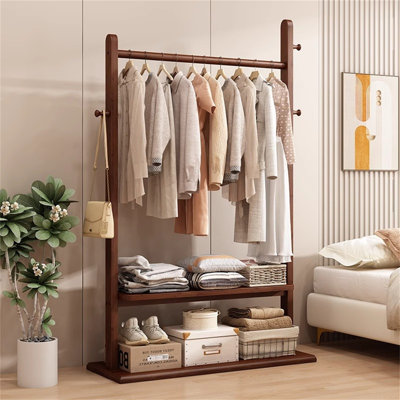 Classic Solid Wood Clothes And Hat Stand