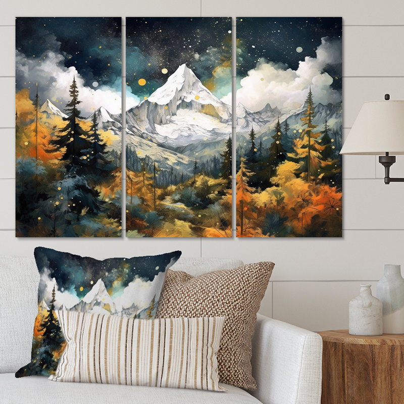 Simplicité scandinave I sur toile, 3 pièces, H 40 po x l 60 po x P 1 po