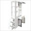 Armoire de rangement avec tablettes multifonctionnelles, organisateur d'entrée en bois moderne pour le couloir et le salon-1263308670