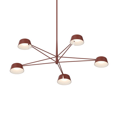 Lustre rectangulaire à 6 lumières Ray
