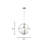 Alturas 3-Light Dimmable Globe Chandelier-510807649