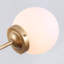 Luminaire suspendu sphère 5 lumières Mid-Century