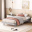 Lit flottant simple gris moderne pour un décor de chambre à coucher élégant et une expérience relaxante-2015570268