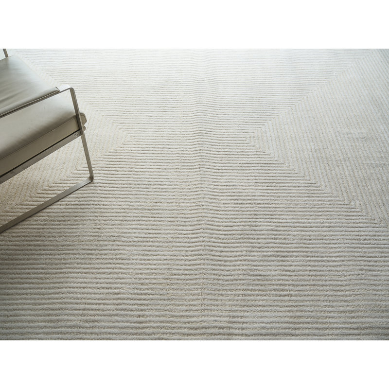 Serenity handloomed PET Beige/Brown Area Rug, Ivory, Rectangle 8' x 10'