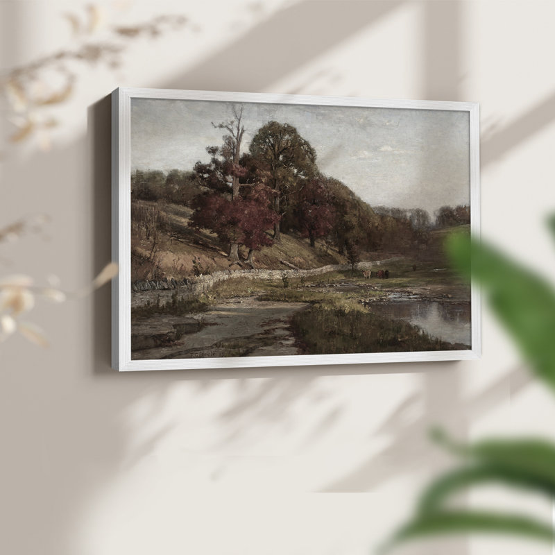 Paysages rétro-CCLIX - reproduction encadrée, H 16 po x l 20 po, Blanc