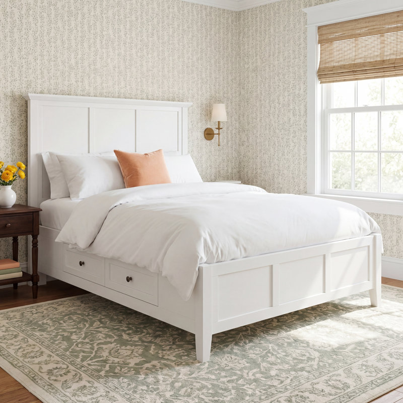 Renee Storage Platform Bed, Queen, Blueberry