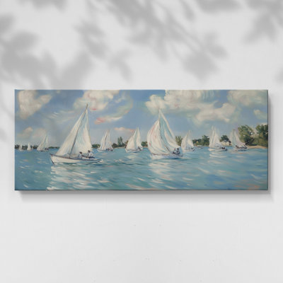 Série nautique-XXXIV- Toile tendue avec châssis - Prêt à accrocher