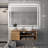 Modern LED Lighted Bathroom Vanity Mirror — Front & Backlit, Dimmable 3-Color Temperature, Anti-Fog Frameless Tempered Glass, Wall-Mounted Vertical/Horizontal, Plug-in or Hardwired-1091435664