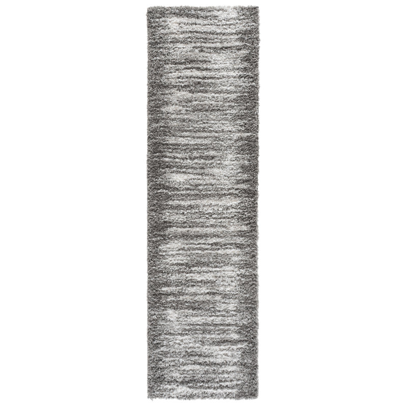 Atlantis Shag 104 Performance Abstract Rug, 2'-2" X 8'-0" Runner