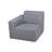 Deko Living 2 Place Seating  Gray Compressed Foam Sectional Sofa-116417289