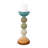 Capri Stripe Glass Candle Holder- Short-808466645