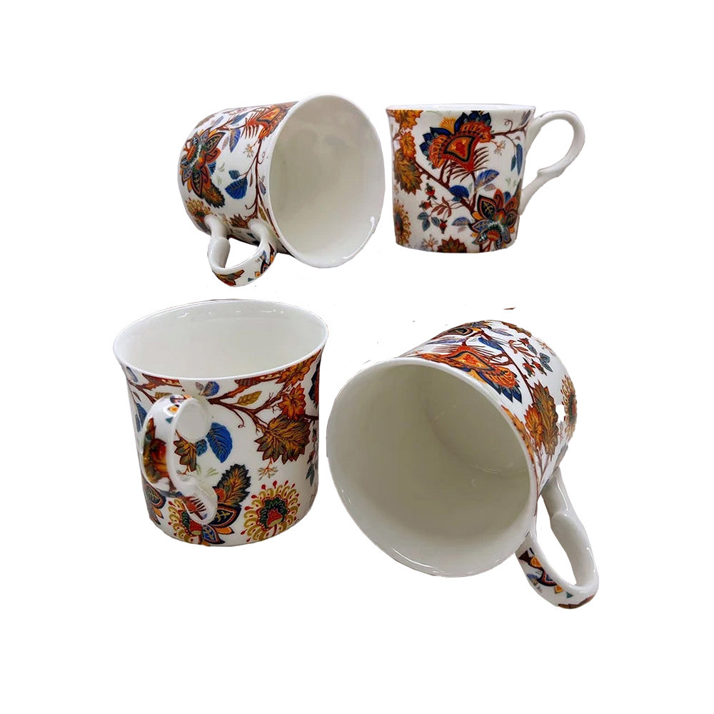 BIMINI Premium Fine Bone China Set Of 4 Cups
