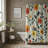 Round Blossoms - Premium Shower Curtain-272821164