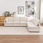 Canapé modulaire rembourré en L 6 pièces Miller-1092591932