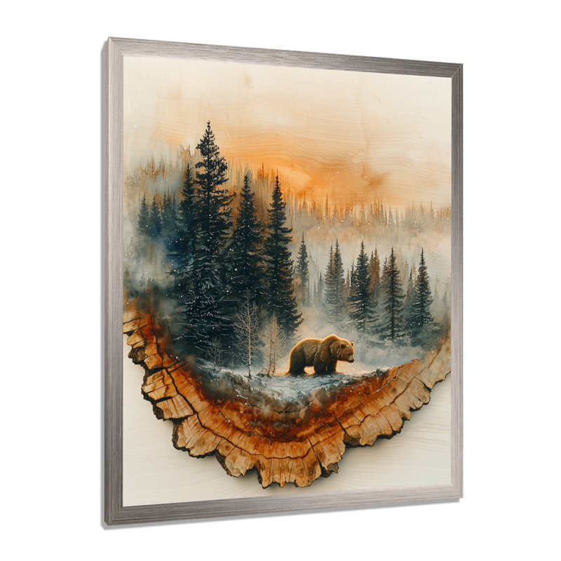 Filippo - animaux, art mural, H 40 po x l 30 po, Reproduction encadrée d'une seule photo, Argent argent