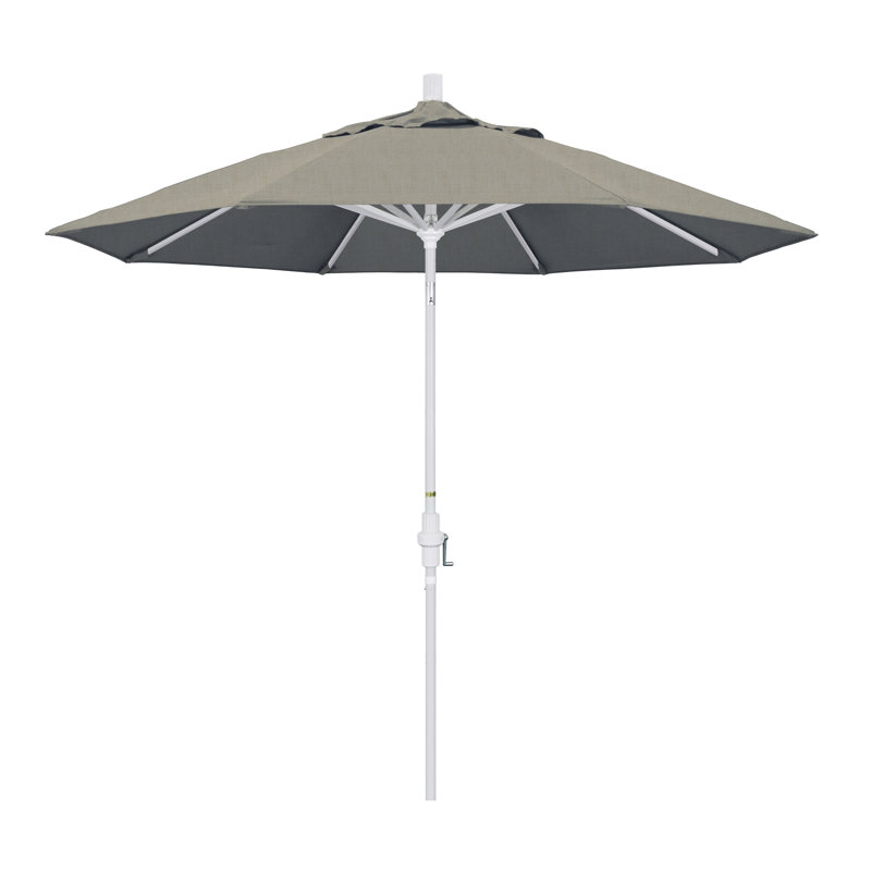 Parasol 9 'Market Sunbrella, Sunbrella® à tissage uni palette colombe