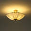 Nordic Pleated Fabric Semi Flush Mount