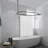 Utopia Alley Rustproof Aluminum Hoop Shower Rod With Ceiling Support for Clawfoot Tub, 54 Inch Extra Large Size by 26 Inch-50129351
