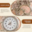 Horloge sur pied ornée de volutes florales