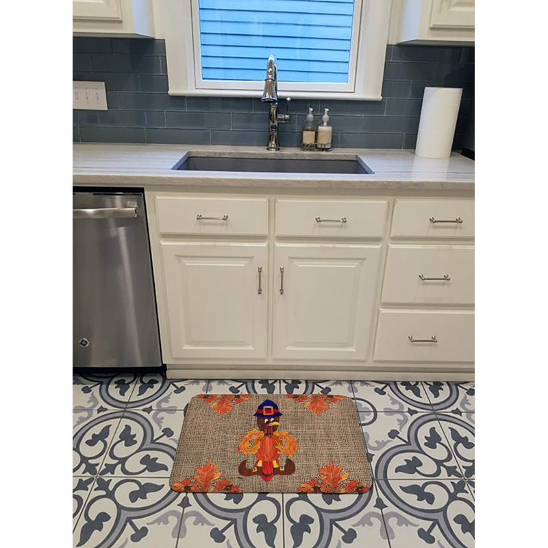 Tapis pour salle de bain en mousse à mémoire de totternhoe pilgram thanksgiving turquie