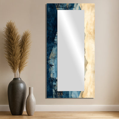 Majestic Natures Layers Of Mountains I - Miroir traditionnel pour décoration murale - imprimé sur métal