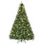 Sapin de Noël artificiel 7 lumières avec 715 branches et 700 lumières DEL blanc chaud pré-éclairées
