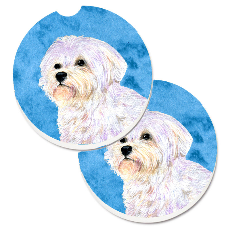 Sous-verre barbu collie voiture, Maltais