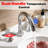 Widespread Bathroom Faucet 3-Hole, 2-Handle Sink Faucet With Pop-Up Drain-125090466