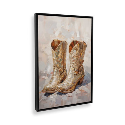 Cowboy Essentials in Tan I Canvas Print