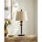 Ezella Solid Wood Table Lamp with Bell Shade