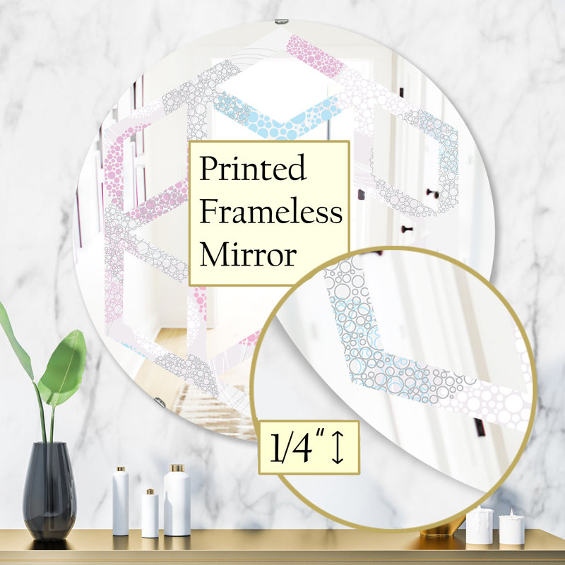 Miroir mural Hexagon Star, 31,5 po x 31,5 po