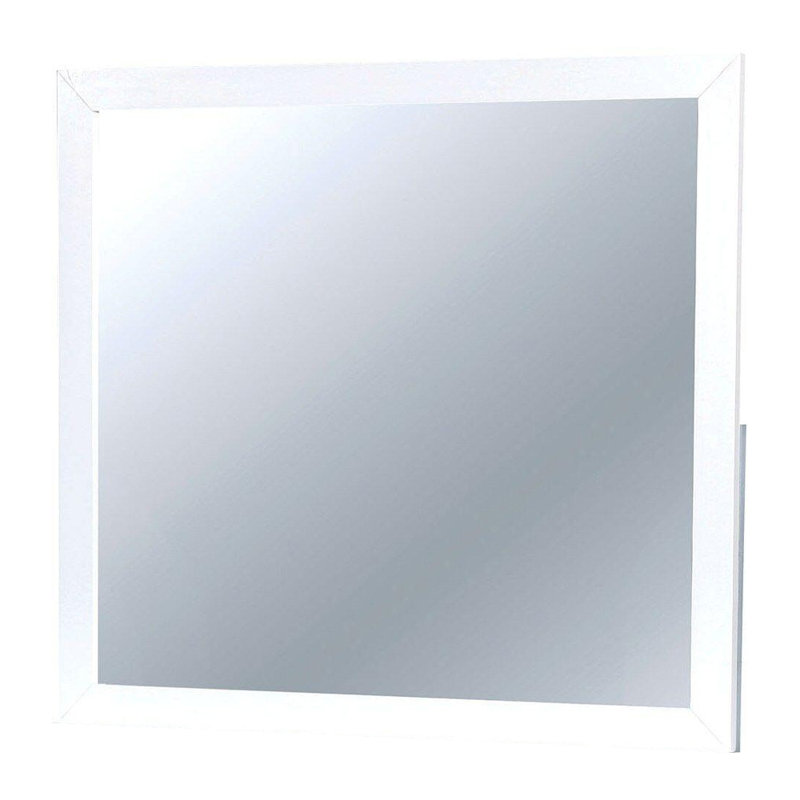 Miroir de commode mid-century modern Maspeth, Blanc