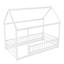 Lit simple au sol avec cadre de toit de maison-1910071538-1910071537