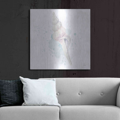 Rosecliff Heights «Salento Coast V» par James Wiens, art mural en métal, 12 po x 12 po