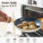 Chef Power Utility Gold 10 - Piece Ceramic Non-Stick Cookware Set Cream